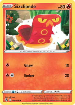 Pokemon Fusion Strike Sizzlipede - 46