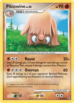 Pokemon Stormfront Piloswine - 46
