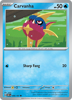 Pokemon Obsidian Flames Carvanha - 46
