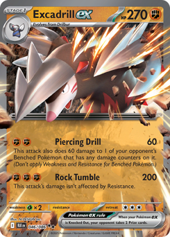 Pokemon Black Bolt Excadrill ex - 46
