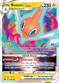 Pokemon Crown Zenith Rotom VSTAR - 46