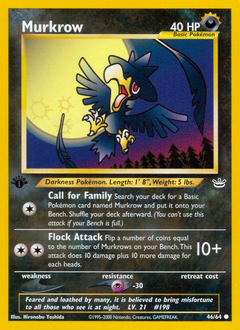 Pokemon Neo Revelation Murkrow - 46