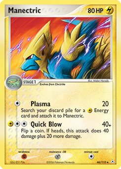 Pokemon Holon Phantoms Manectric - 46