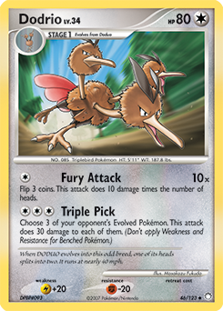 Pokemon Mysterious Treasures Dodrio - 46