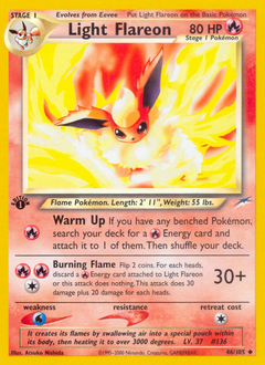 Pokemon Neo Destiny Light Flareon - 46