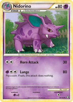 Pokemon HS—Triumphant Nidorino - 46