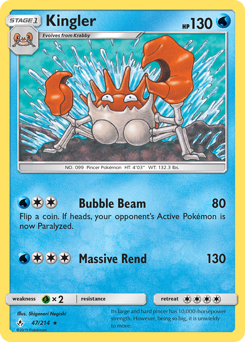 Pokemon Unbroken Bonds Kingler - 47