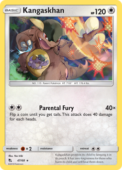 Pokemon Hidden Fates Kangaskhan - 47