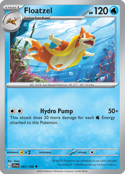 Pokemon Scarlet & Violet Floatzel - 47