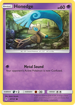 Pokemon Forbidden Light Honedge - 47