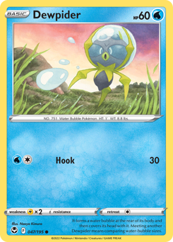Pokemon Silver Tempest Dewpider - 47