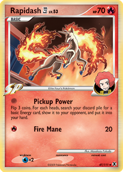 Pokemon Rising Rivals Rapidash E4 - 47