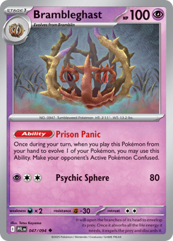 Pokemon Phantasmal Flames Brambleghast - 47