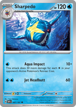Pokemon Obsidian Flames Sharpedo - 47