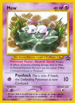 Pokemon Wizards Black Star Promos Mew - 47