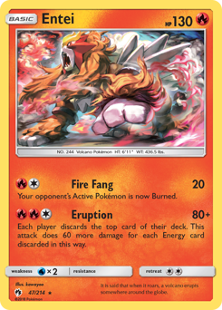 Pokemon Lost Thunder Entei - 47