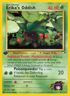 Pokemon Gym Heroes Erika's Oddish - 47