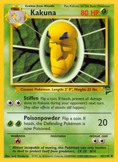 Pokemon Base Set 2 Kakuna - 47