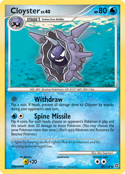 Pokemon Secret Wonders Cloyster - 47