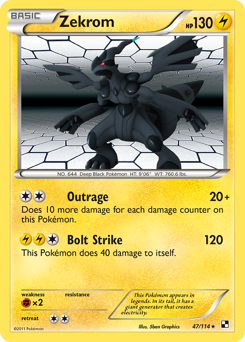 Pokemon Black & White Zekrom - 47