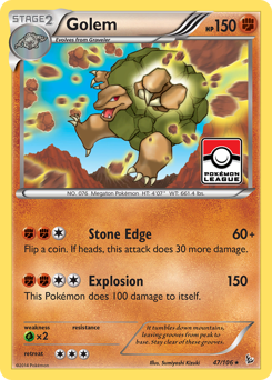 Pokemon Flashfire Golem - 47