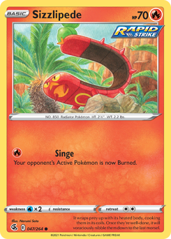 Pokemon Fusion Strike Sizzlipede - 47