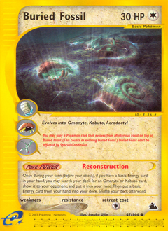 Pokemon Skyridge Buried Fossil - 47