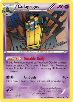 Pokemon Noble Victories Cofagrigus - 47