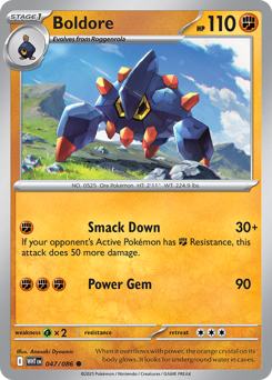Pokemon White Flare Boldore - 47