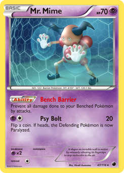 Pokemon Plasma Freeze Mr. Mime - 47