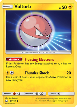 Pokemon Celestial Storm Voltorb - 47