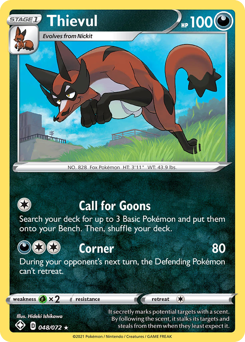Pokemon Shining Fates Thievul - 48