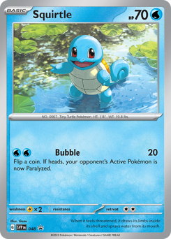 Pokemon Scarlet & Violet Black Star Promos Squirtle - 48