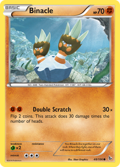 Pokemon Flashfire Binacle - 48