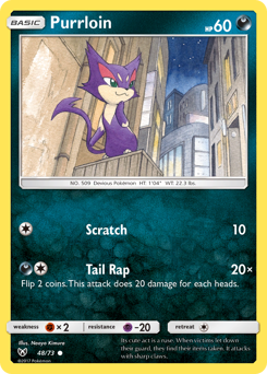 Pokemon Shining Legends Purrloin - 48