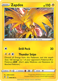 Pokemon Vivid Voltage Zapdos - 48