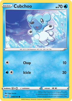 Pokemon Darkness Ablaze Cubchoo - 48