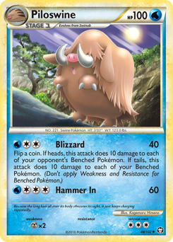 Pokemon HS—Triumphant Piloswine - 48
