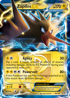 Pokemon Plasma Storm Zapdos-EX - 48