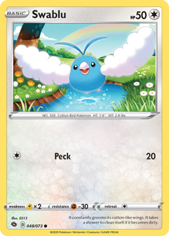 Pokemon Champion's Path Swablu - 48