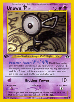 Pokemon Neo Discovery Unown [F] - 48