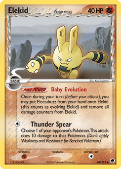 Pokemon Dragon Frontiers Elekid δ - 48