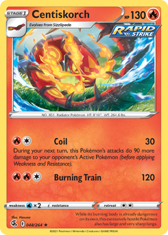 Pokemon Fusion Strike Centiskorch - 48