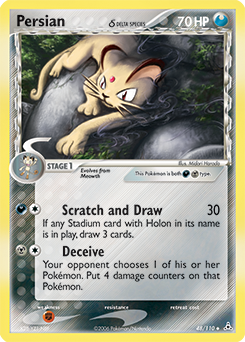 Pokemon Holon Phantoms Persian δ - 48