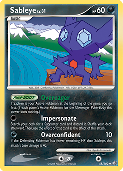 Pokemon Stormfront Sableye - 48