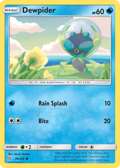 Pokemon Unified Minds Dewpider - 48