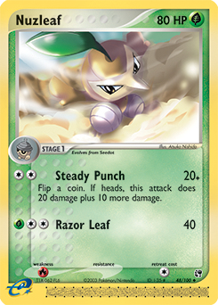 Pokemon Sandstorm Nuzleaf - 48