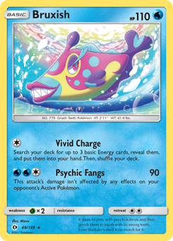 Pokemon Sun & Moon Bruxish - 48