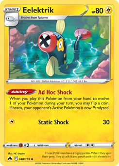 Pokemon Crown Zenith Eelektrik - 48