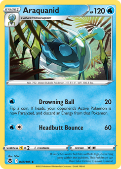 Pokemon Silver Tempest Araquanid - 48